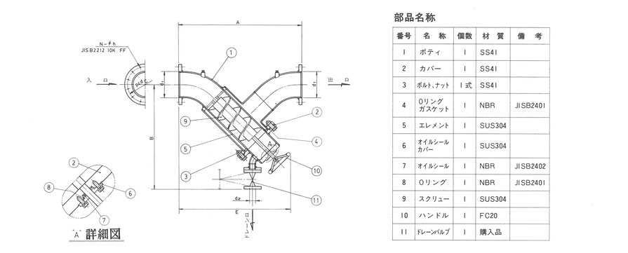 新作ウエア キッツ KITZ Y形ストレーナ 10K YNWK 50A 2B 《給水用バルブ》